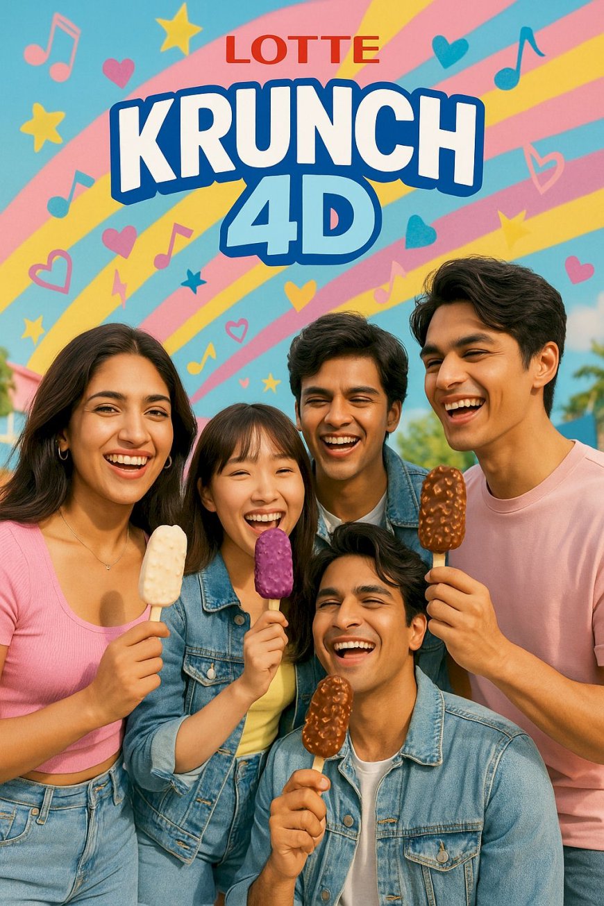 Riding the K-Wave: LOTTE Brings Korean-Inspired 4D Ice Cream 'Krunch' to India