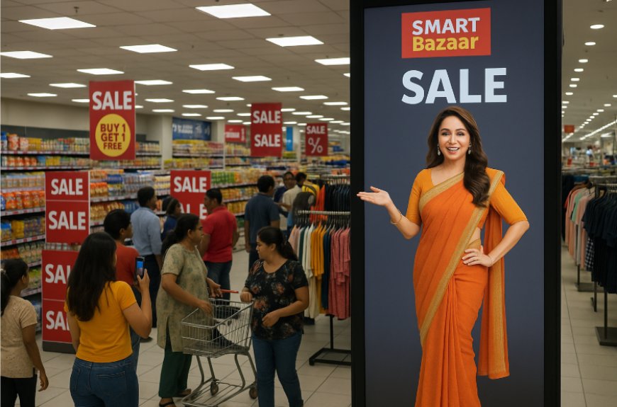 Madhuri Dixit Goes 3D for SMART Bazaar’s Latest Sale Campaign