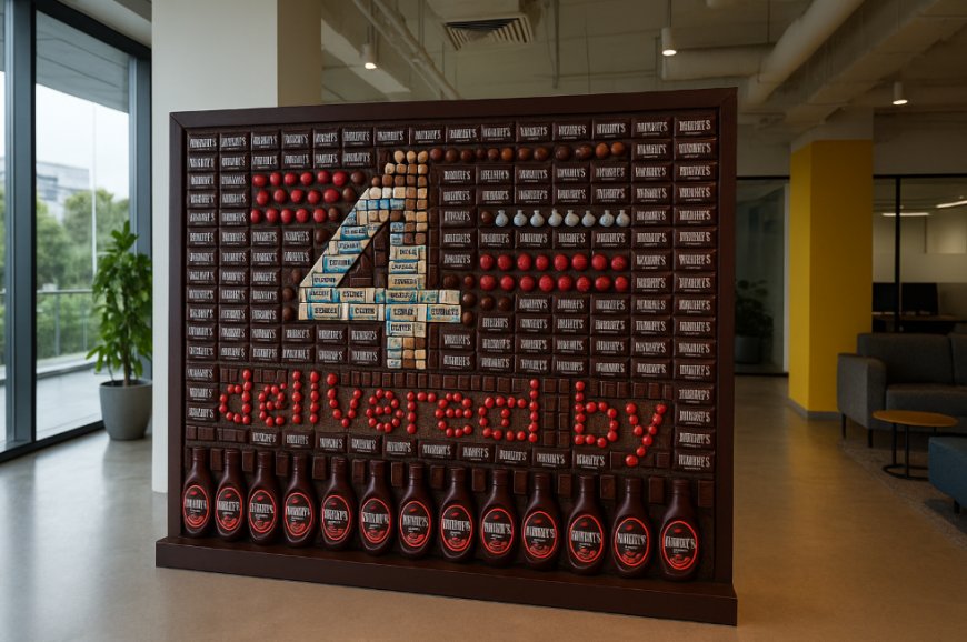 Hershey’s Crafts a Giant Chocolate Billboard to Celebrate Zepto’s Fourth Anniversary