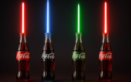 A Galactic Twist: Coca-Cola Bottles Transform into Star Wars Lightsabers in Dazzling New Campaign