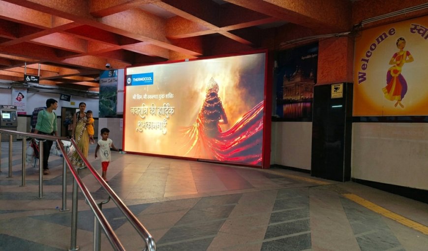 Thermocool turns railway stations into navratri storytelling canvases