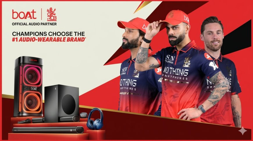 boAt renews partnership with Royal Challengers Bengaluru for eighth year as Official Audio Partner