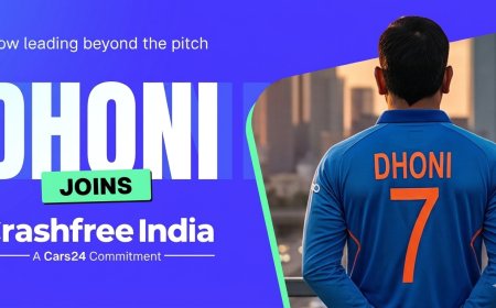 MS Dhoni Joins Cars24's Crashfree India as Goodwill Ambassador